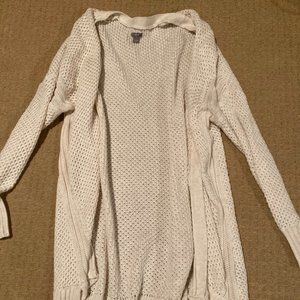 Long Cream Aerie Cardigan